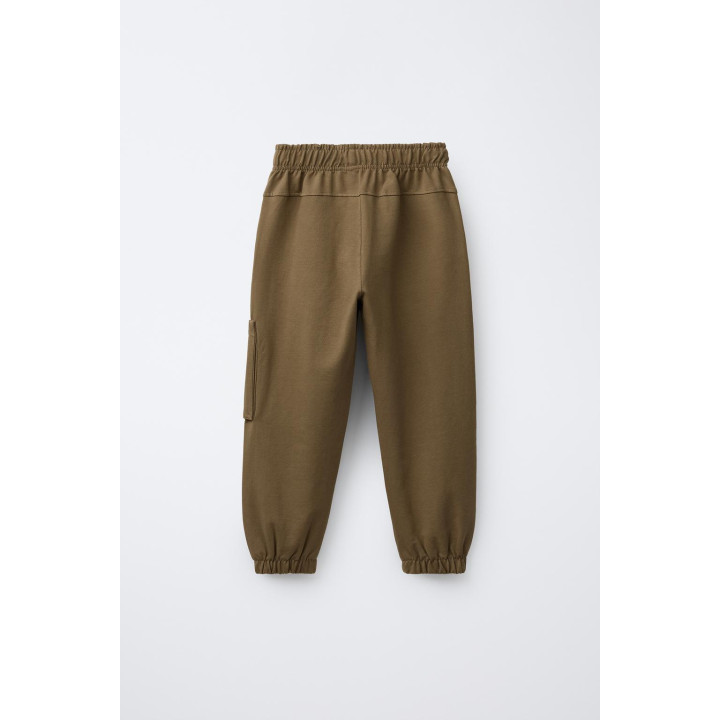 БРЮКИ-КАРГО ДЖОГГЕРЫ ИЗ МЯГКОЙ ТКАНИ