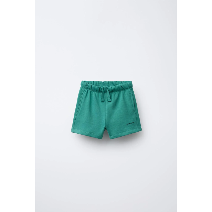 ШОРТЫ ИЗ МЯГКОЙ ТКАНИ С НАДПИСЬЮ