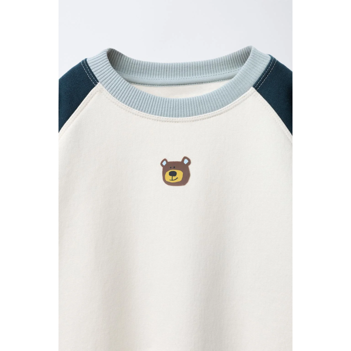 КОМПЛЕКТ ДЛЯ БЕГА: ТОЛСТОВКА И БРЮКИ-ДЖОГГЕРЫ COLOR BLOCK С МЕДВЕЖОНКОМ