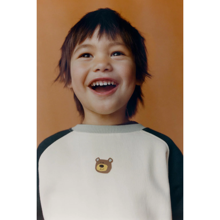 КОМПЛЕКТ ДЛЯ БЕГА: ТОЛСТОВКА И БРЮКИ-ДЖОГГЕРЫ COLOR BLOCK С МЕДВЕЖОНКОМ