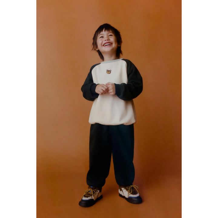 КОМПЛЕКТ ДЛЯ БЕГА: ТОЛСТОВКА И БРЮКИ-ДЖОГГЕРЫ COLOR BLOCK С МЕДВЕЖОНКОМ