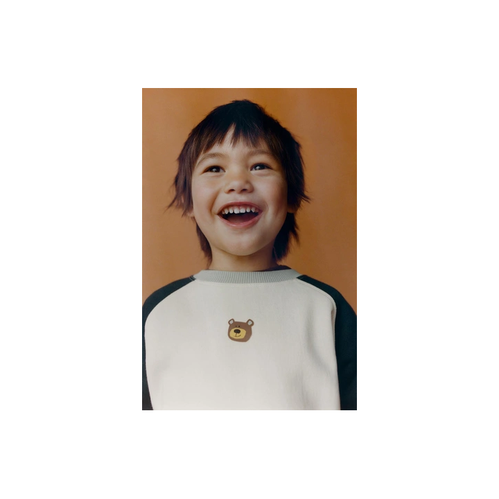 КОМПЛЕКТ ДЛЯ БЕГА: ТОЛСТОВКА И БРЮКИ-ДЖОГГЕРЫ COLOR BLOCK С МЕДВЕЖОНКОМ