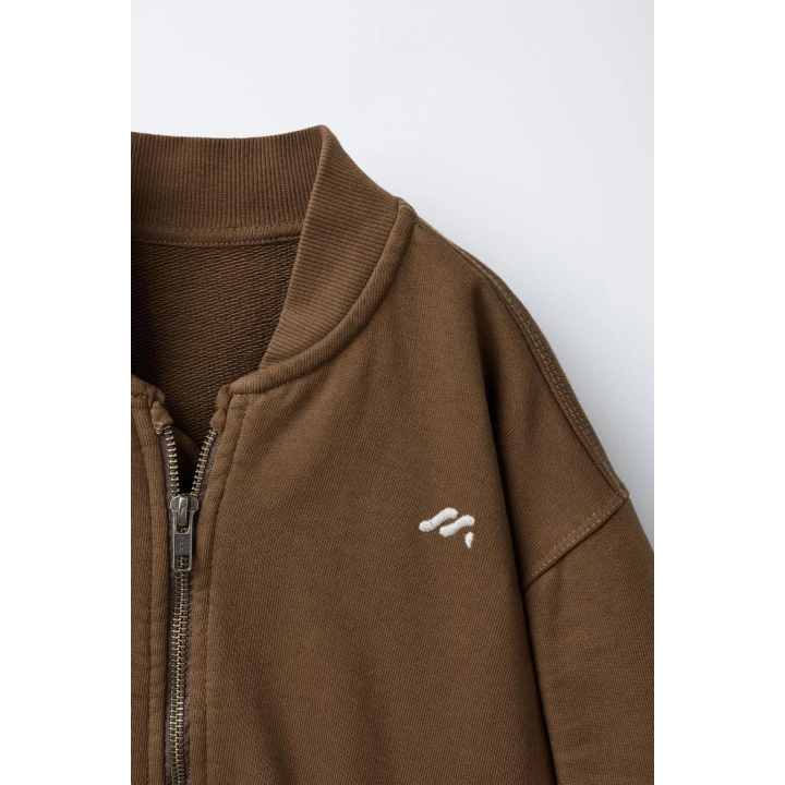 ФЛИСОВЫЙ БОМБЕР С ЛОГОТИПОМ