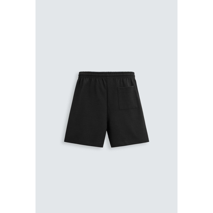 Бермуды с текстурой интерлок и укороченным покроем