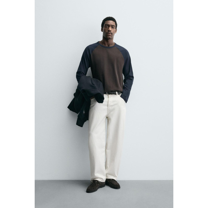 ФУТБОЛКА КОЛОР-БЛОК С РУКАВАМИ РЕГЛАН