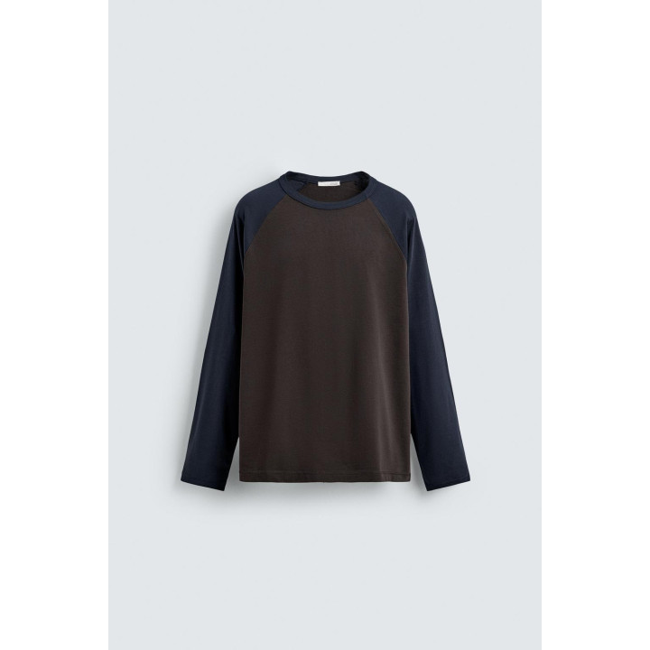 ФУТБОЛКА КОЛОР-БЛОК С РУКАВАМИ РЕГЛАН