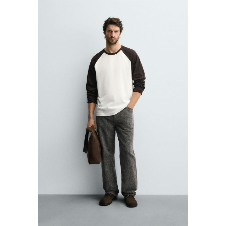 ФУТБОЛКА КОЛОР-БЛОК С РУКАВАМИ РЕГЛАН