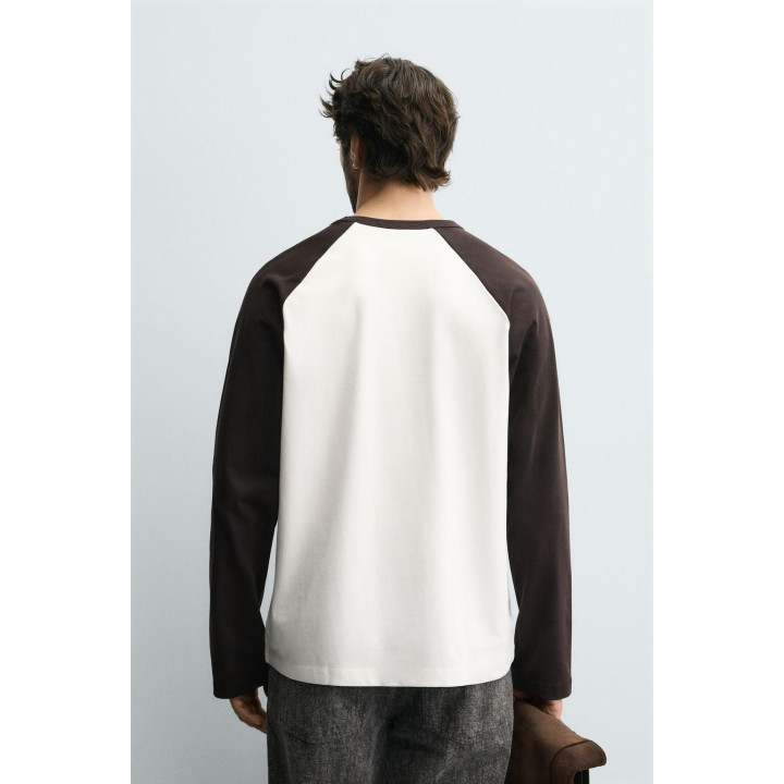 ФУТБОЛКА КОЛОР-БЛОК С РУКАВАМИ РЕГЛАН