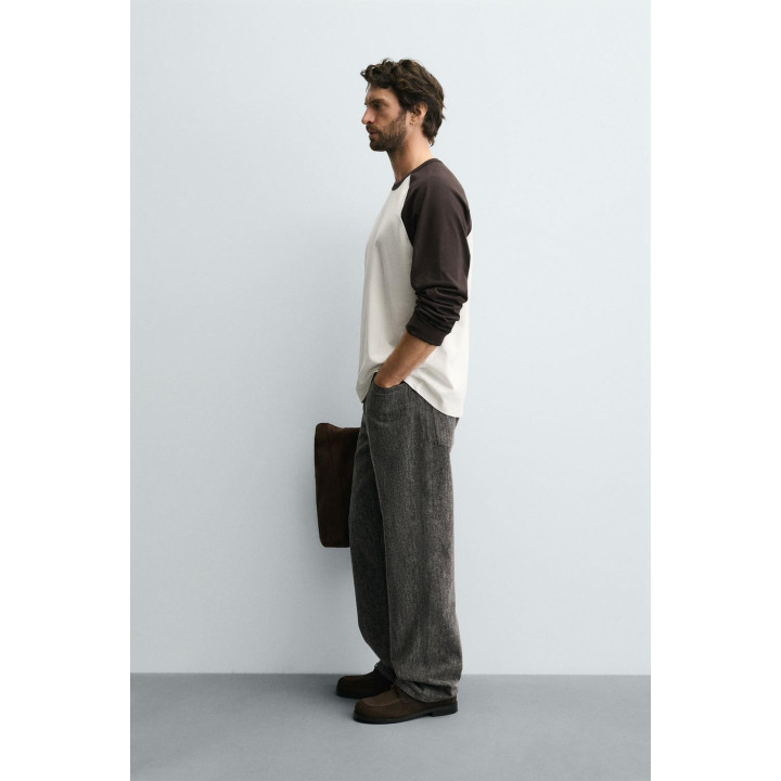 ФУТБОЛКА КОЛОР-БЛОК С РУКАВАМИ РЕГЛАН