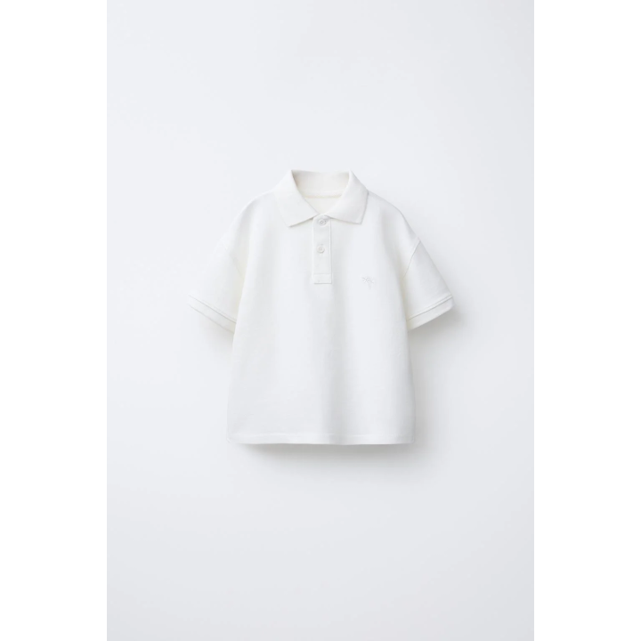 Поло с вышивкой пальмового дерева