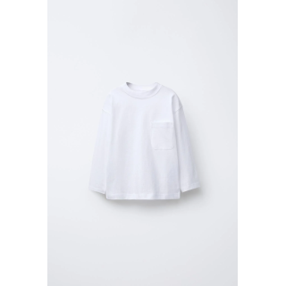 ОДНОТОННАЯ ФУТБОЛКА С КАРМАНОМ