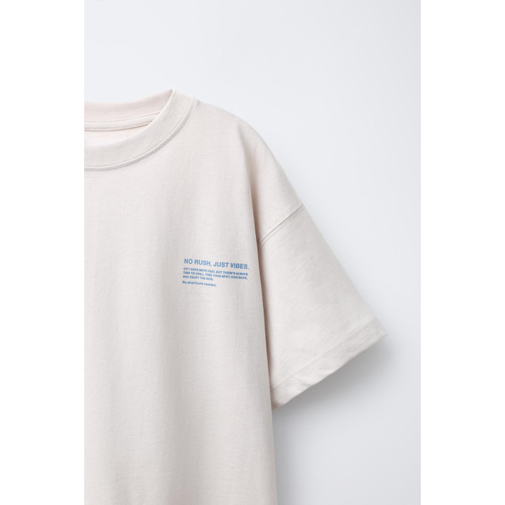 НАБОР ИЗ ДВУХ ФУТБОЛОК С ТЕКСТОВЫМ ПРИНТОМ