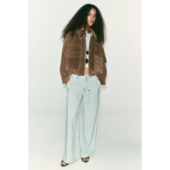 КОРОТКИЙ ДЖИНСОВЫЙ ТОП Z1975