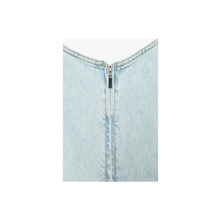 КОРОТКИЙ ДЖИНСОВЫЙ ТОП Z1975