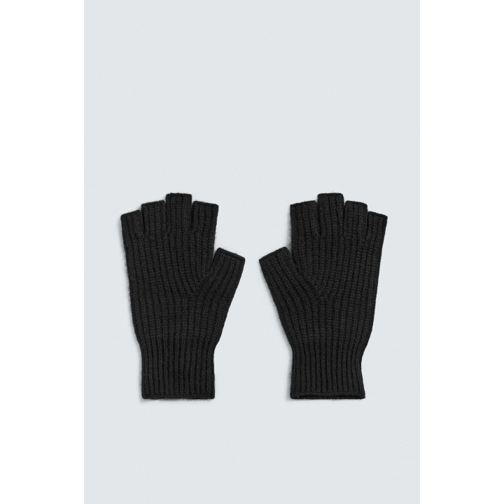 Вязаные митенки из шерсти и кашемира