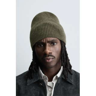 ШАПКА БИНИ В РУБЧИК ИЗ ШЕРСТИ