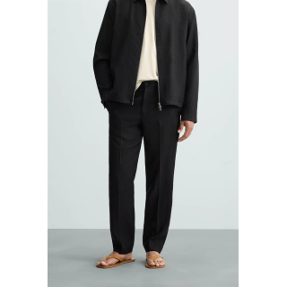 БРЮКИ КЛАССИЧЕСКОГО КРОЯ ИЗ 100% ЛЬНА