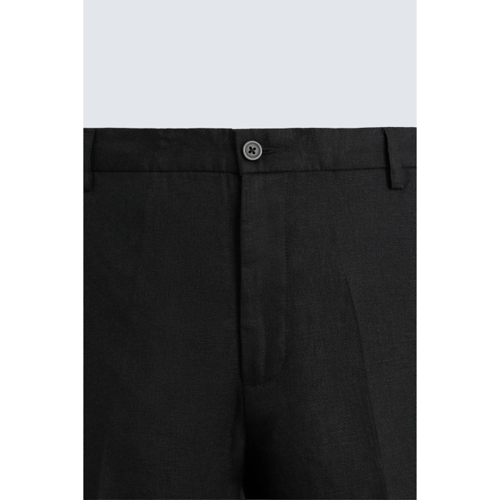 БРЮКИ КЛАССИЧЕСКОГО КРОЯ ИЗ 100% ЛЬНА