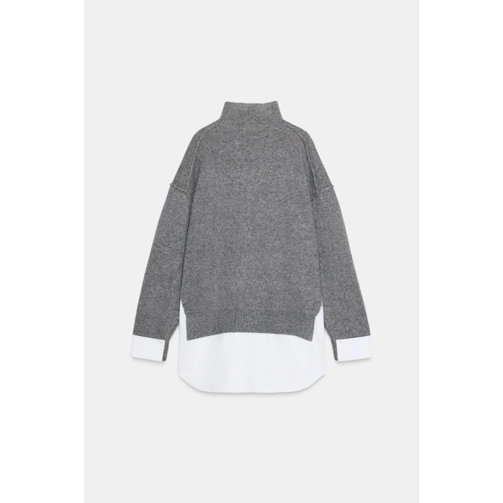 ДЖЕРСИ В РУБЧИК ИЗ ПОПЛИНА