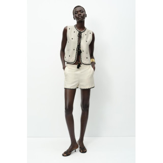 ШОРТЫ-БЕРМУДЫ С ВЫШИВКОЙ