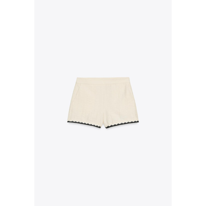 ШОРТЫ-БЕРМУДЫ С ВЫШИВКОЙ