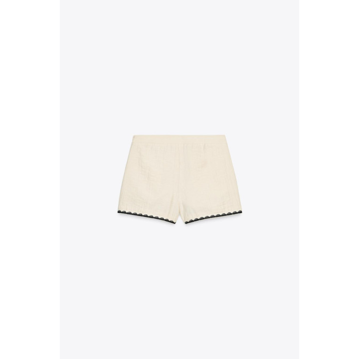 ШОРТЫ-БЕРМУДЫ С ВЫШИВКОЙ