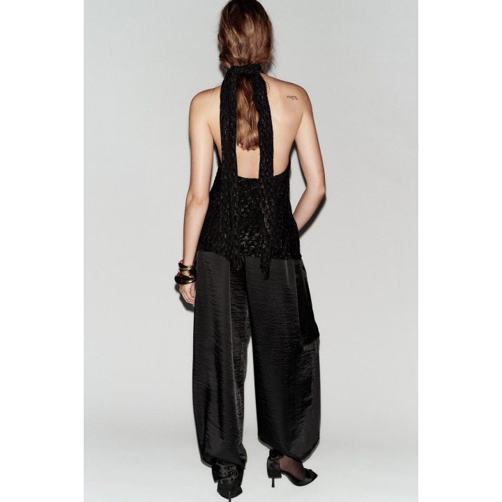 АТЛАСНЫЕ БРЮКИ-ШАРОВАРЫ