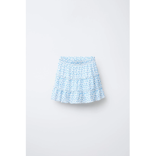 ЮБКА-ШОРТЫ ИЗ РЕЛЬЕФНОЙ ТКАНИ С ПРИНТОМ