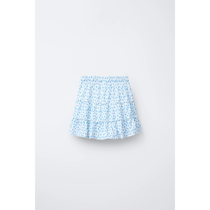 ЮБКА-ШОРТЫ ИЗ РЕЛЬЕФНОЙ ТКАНИ С ПРИНТОМ