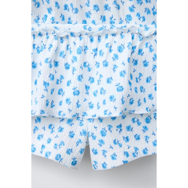 ЮБКА-ШОРТЫ ИЗ РЕЛЬЕФНОЙ ТКАНИ С ПРИНТОМ