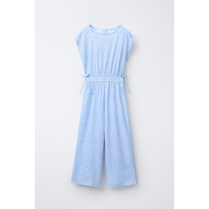 ДЛИННЫЙ КОМБИНЕЗОН С ТЕКСТУРНЫМ ПРИНТОМ