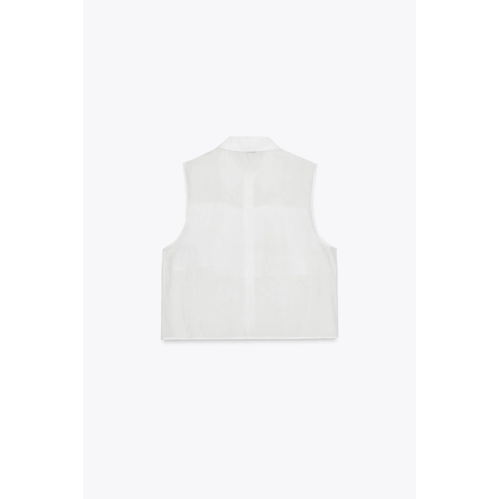 ПОЛУПРОЗРАЧНЫЙ ТОП С ВОЛАНАМИ