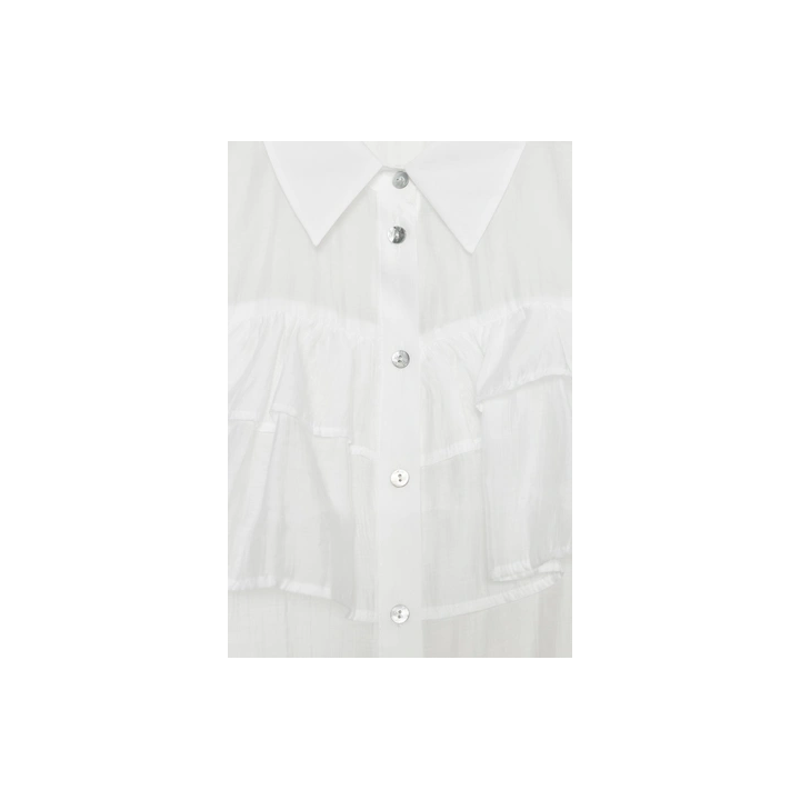 ПОЛУПРОЗРАЧНЫЙ ТОП С ВОЛАНАМИ