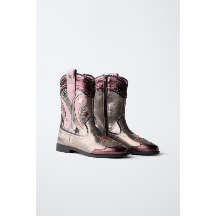 МЕТАЛЛИЗИРОВАННЫЕ КОВБОЙСКИЕ САПОГИ