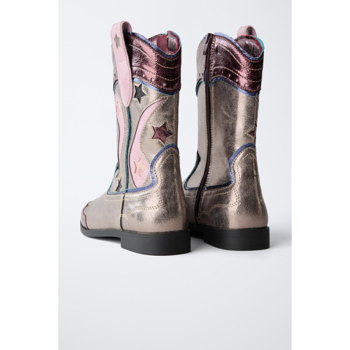 МЕТАЛЛИЗИРОВАННЫЕ КОВБОЙСКИЕ САПОГИ