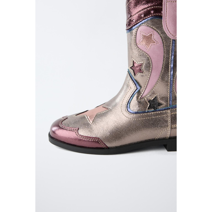 МЕТАЛЛИЗИРОВАННЫЕ КОВБОЙСКИЕ САПОГИ