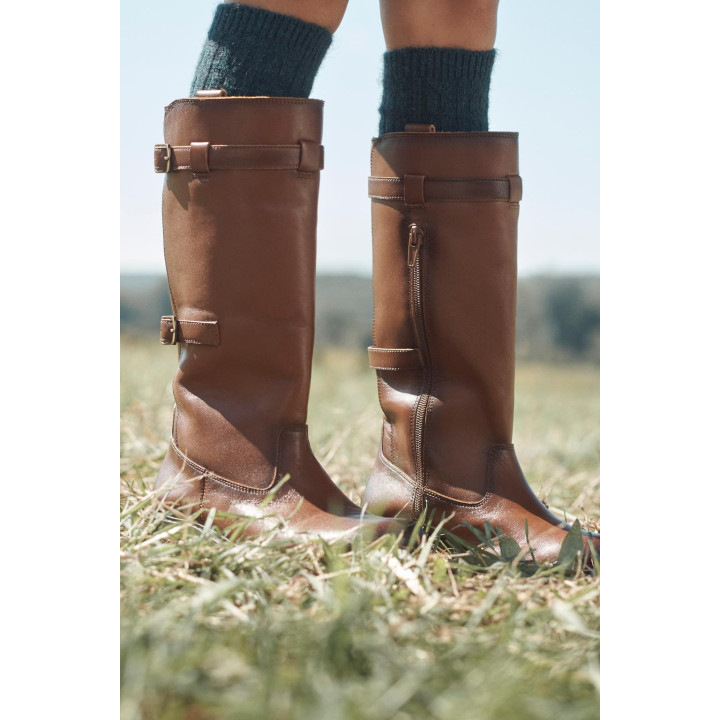 Ботинки из ограниченной коллекции из кожи с пряжкой