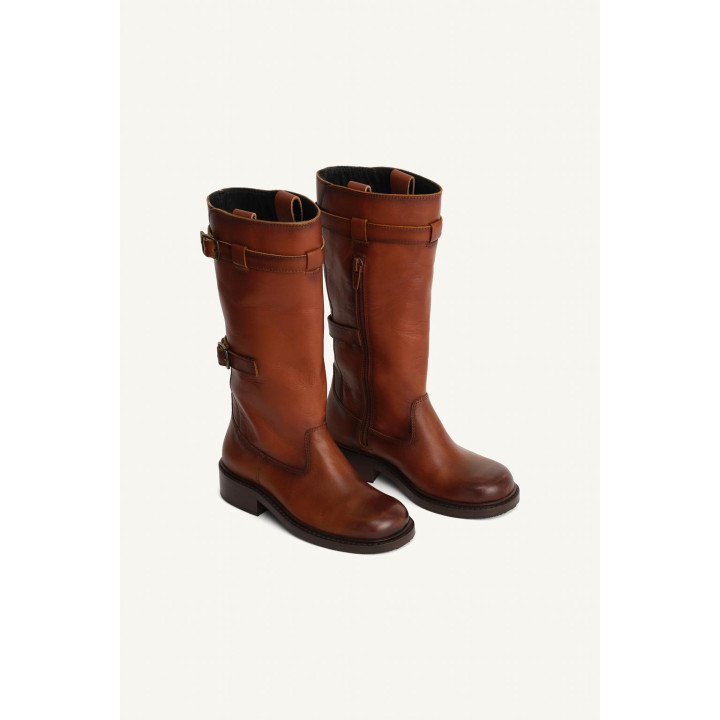 Ботинки из ограниченной коллекции из кожи с пряжкой