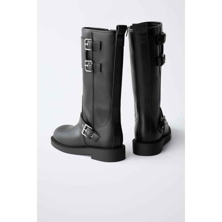 ВЫСОКИЕ БАЙКЕРСКИЕ САПОГИ