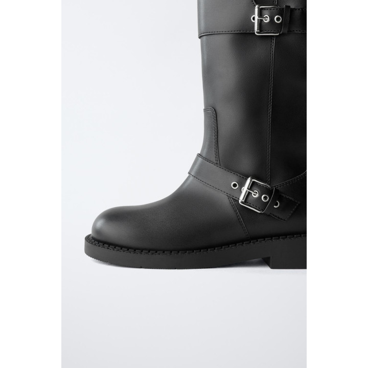 ВЫСОКИЕ БАЙКЕРСКИЕ САПОГИ