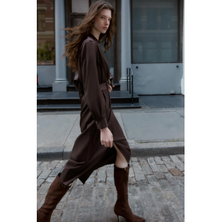 САПОГИ С ПРЯЖКОЙ И КАБЛУКОМ