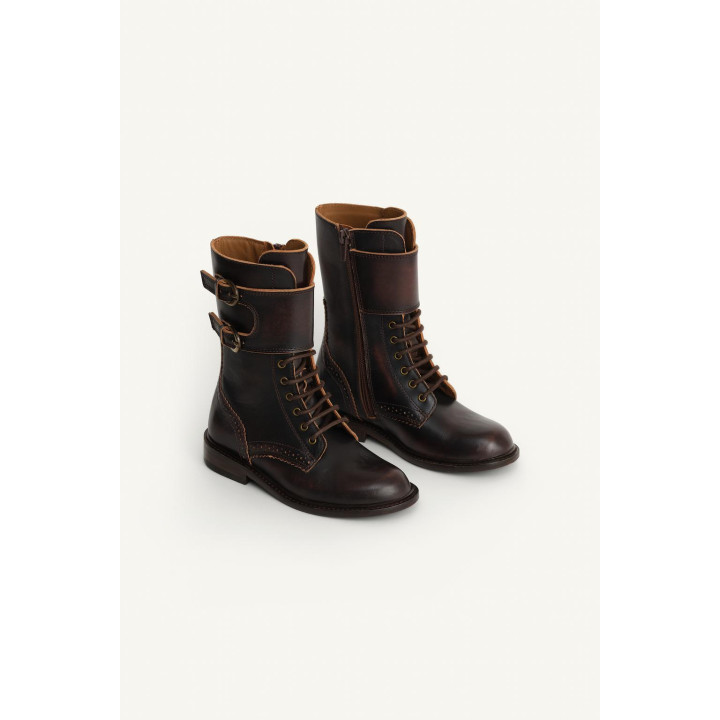 Ботинки на шнуровке из ограниченной коллекции из кожи
