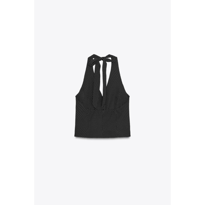 ТОП-ЖИЛЕТ В ГОРОШЕК