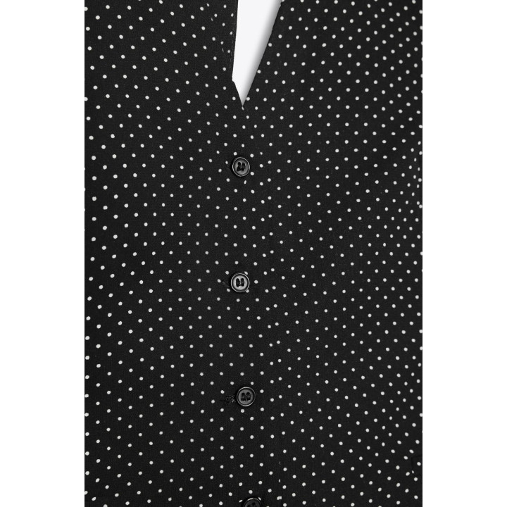 ТОП-ЖИЛЕТ В ГОРОШЕК