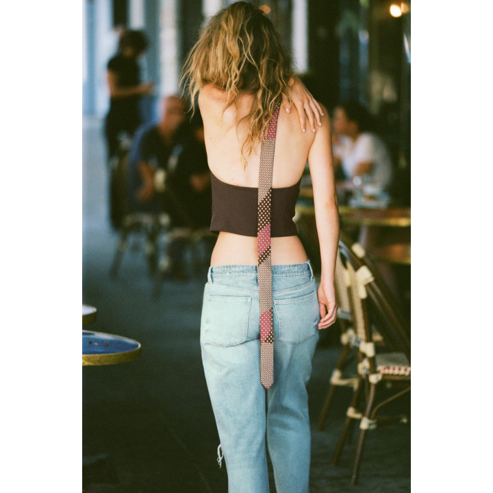 ТОП-ЖИЛЕТ С ГАЛСТУКОМ-ЧОКЕРОМ