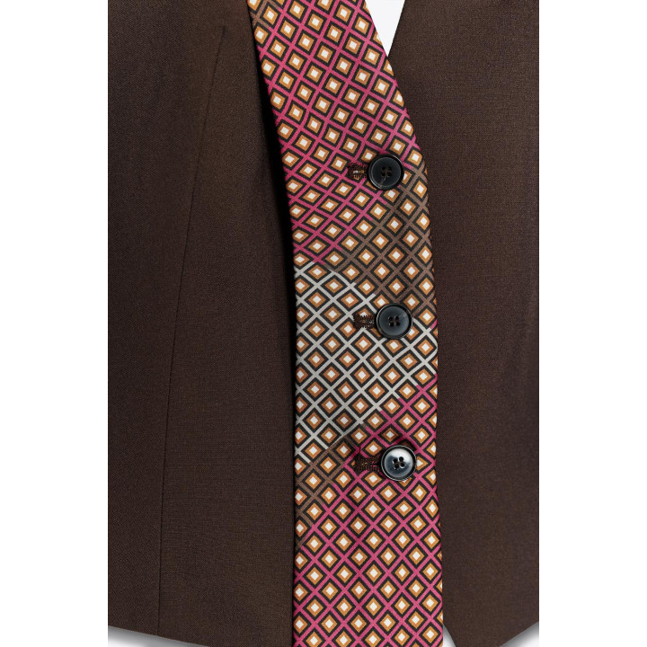 ТОП-ЖИЛЕТ С ГАЛСТУКОМ-ЧОКЕРОМ