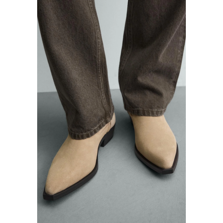 КОЖАНЫЕ САПОГИ С РЕМЕШКАМИ