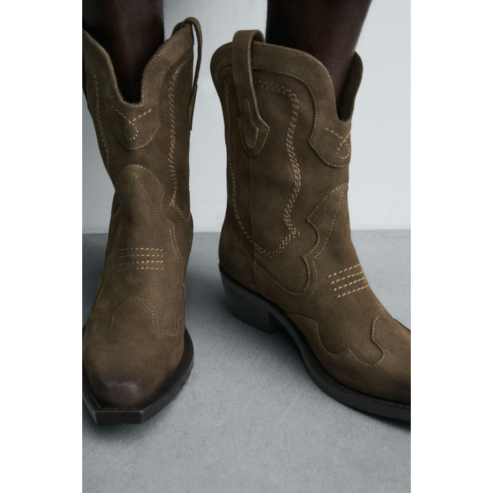 КОЖАНЫЕ САПОГИ В КОВБОЙСКОМ СТИЛЕ