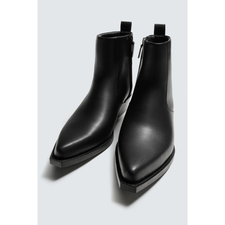 САПОГИ В КОВБОЙСКОМ СТИЛЕ С ЗАОСТРЕННЫМ НОСКОМ