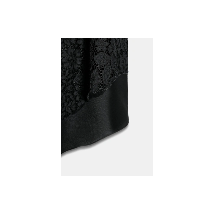 ДЛИННЫЙ АСИММЕТРИЧНЫЙ КРУЖЕВНОЙ ТОП